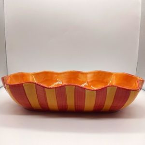 Ruffled Serving Plate Siena by Gail Pittman